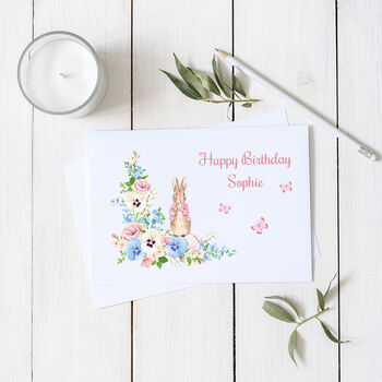 Personalised Birthday Rabbit Card, 2 of 2