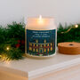 Personalised Gingerbread Scented Christmas Candle | 'Merry Christmas … Ya Filthy Animals', thumbnail 1 of 2
