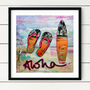 Aloha Surfboard Print, thumbnail 3 of 5