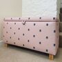 Bumble Bee Ottoman In Blush Pink, thumbnail 1 of 3