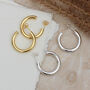 Sterling Silver Or Gold Plated Hoop Earrings, thumbnail 1 of 6