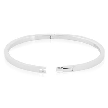 Women's Engraved Bangle With Clasp, 5 of 7