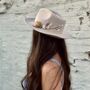 Hand Embroidered Floral Wool Fedora, thumbnail 3 of 12