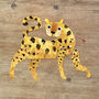 Cheetah Split Pin Puppet A5 Activity Greeting Card, thumbnail 3 of 4