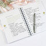 Personalised Flower Wedding Planner Handbook, thumbnail 5 of 9