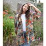 Colourful Floral Viscose Summer Jacket, thumbnail 1 of 3
