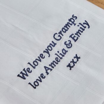 Personalised Sentimental Message Handkerchief, 2 of 2