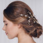 Small Gold, Silver Or Rose Gold Wedding Hair Vine Ivy, thumbnail 1 of 12