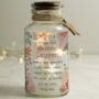 Personalised Floral LED Glass Jar, thumbnail 4 of 4