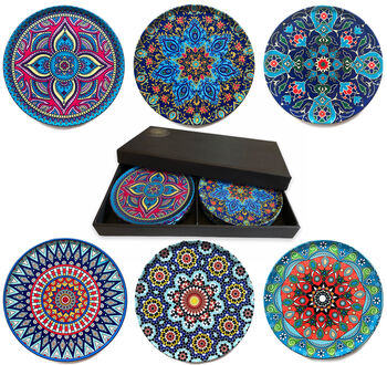 Set Of Six Moroccan Pattern Coasters | Gifts For Her, 4 of 6