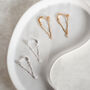 Sterling Silver Or Gold Long Chain Diamante Earrings, thumbnail 1 of 11