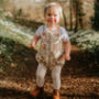 The Early Bird Dungaree Romper, thumbnail 1 of 5