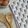 Owl Pattern Tea Towel, thumbnail 1 of 2
