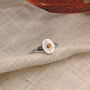 Sunburst Birthstone Signet Boho Ring In Silver Or Gold, thumbnail 9 of 9
