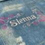 Personalised Embroidered Baby/Toddler Denim Jacket, thumbnail 2 of 7