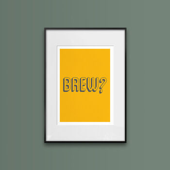 Brew, Colourful Kitchen Print, 2 of 6