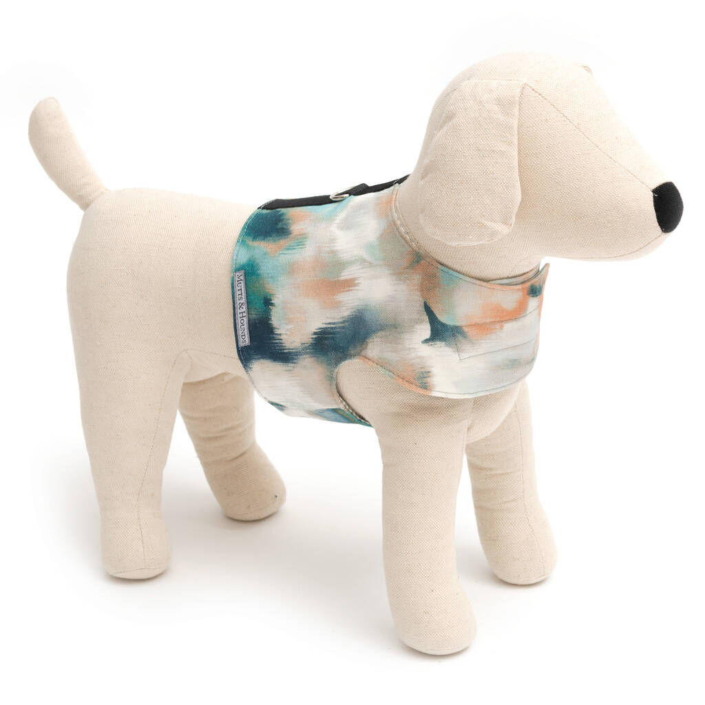Watercolour Cotton Dog Harness By Mutts & Hounds