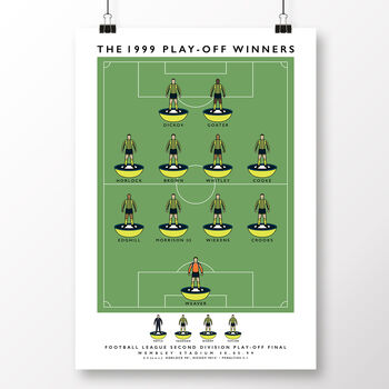 Manchester City 1999 Play Off Final Winners Poster, 2 of 7