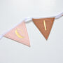 Pink Nursery Personalised Bunting, thumbnail 2 of 5