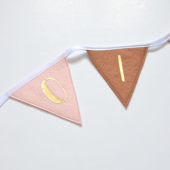 Pink Nursery Personalised Bunting, 2 of 5