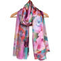Large 'Debussy' Pure Silk Scarf, thumbnail 1 of 5