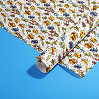 Comic Pop Wrapping Paper Roll Or Folded, 2 of 3