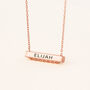 Engraved Bar Name Necklace, thumbnail 8 of 9