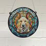 German Shepherd White Memorial Suncatcher, thumbnail 1 of 6