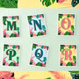 Tropical Leaf Letter Print, thumbnail 11 of 12