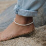 The Hanalei Bay Mother Of Pearl Anklet, thumbnail 2 of 5