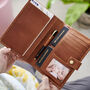 Personalised Leather Travel Wallet Fits Six Passports, thumbnail 1 of 8