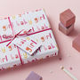 Baby Girl Wrapping Paper Set, thumbnail 1 of 9