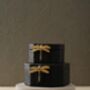 Handmade Burgundy Faux Leather Storage Boxes – Set Of Two, thumbnail 3 of 4