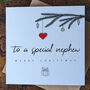 Personalised Christmas Card For Nephew, thumbnail 2 of 4
