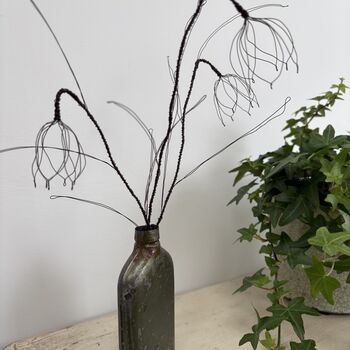 Three Handmade Wire Fritillaria Stems, 7 of 11