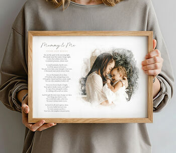 Personalised Memorial Photo And Words Keepsake Print, 7 of 10