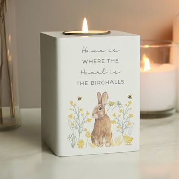 Personalised Spring Bunny Tealight Holder, 2 of 5