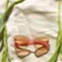 Pink Thin Frame Butterfly Cat Eye Sunglasses, thumbnail 2 of 8