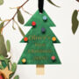 Personalised Wooden Christmas Tree Decoration, thumbnail 4 of 5
