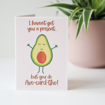Funny Avocado Birthday Card, 4 of 4