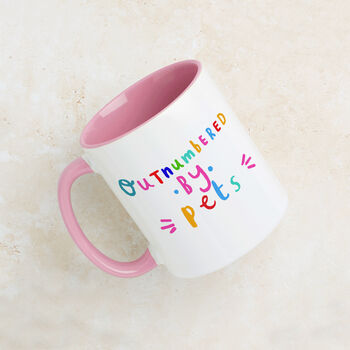 Outnumbered By Pets Mug, 2 of 9