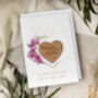 Luxury Geometric Orchid Foil Save The Date Magnets, thumbnail 8 of 9