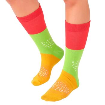 Christmas Gift Bundle Pack:Burger And Fries Socks, 5 of 7