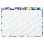 Wall Planner 2026 | Colourful Navy Floral Pattern | 2026 Yearly Planner | A1 Year To View With Horizontal Monthly Planners, thumbnail 2 of 2