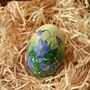 Hand Painted Easter Egg Decoration Violets, thumbnail 1 of 5