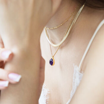 Amethyst Calming, Protection And Focus Necklace, 2 of 10