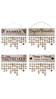 Wooden Birthday Reminder Wall Plaque, Four Designs, Christmas Gift, 3 of 4