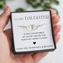 Daughter Two Hearts Bracelet Gift, thumbnail 1 of 7
