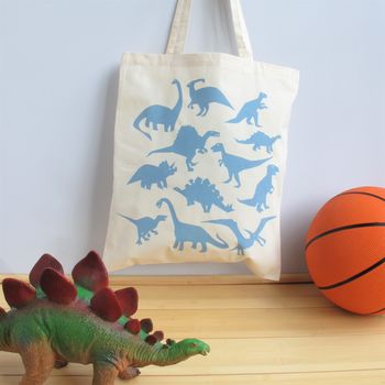Dinosaur Print Tote Bag, 3 of 3