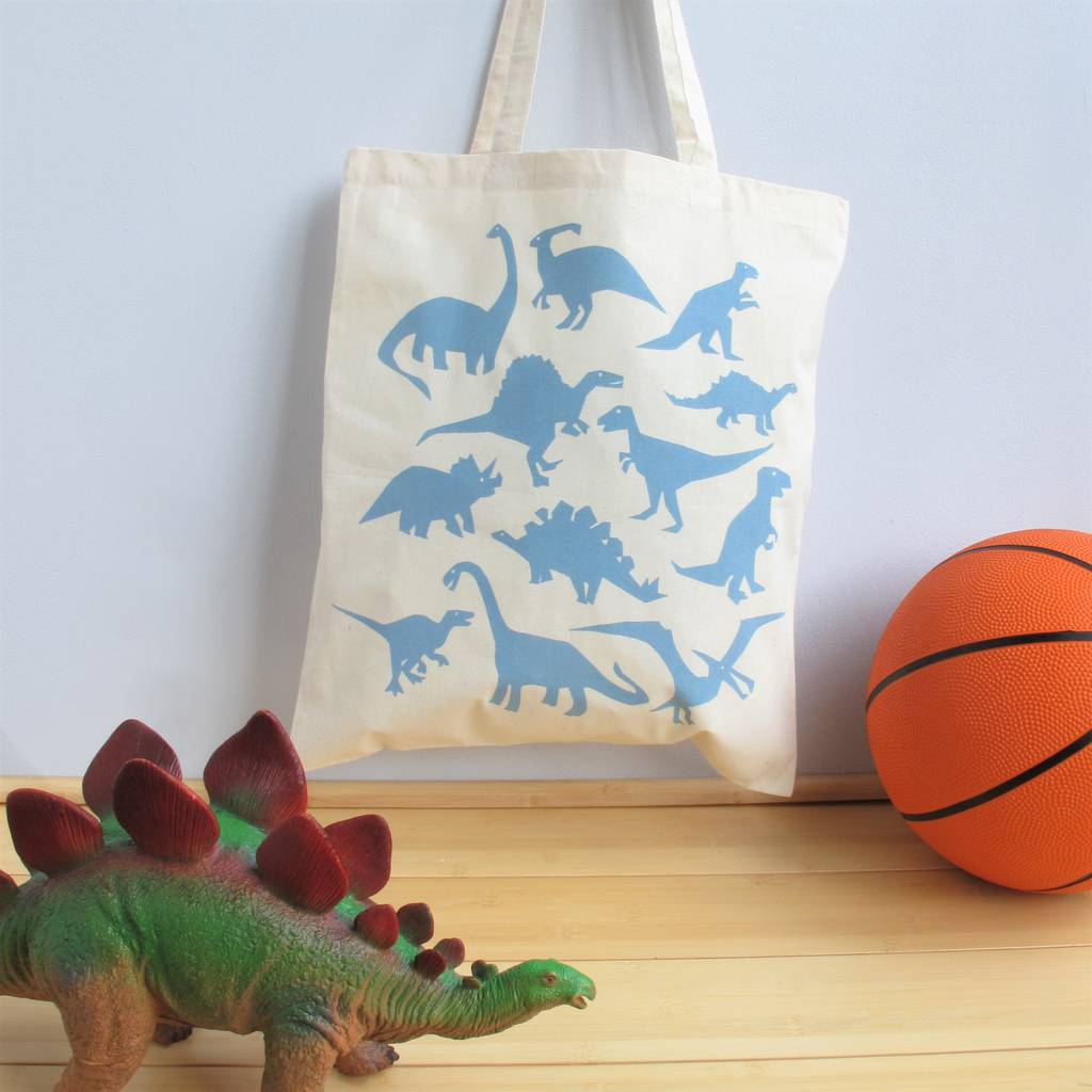 Dinosaur Print Tote Bag By Helen Rawlinson